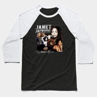 Janet Jackson Vintage Together Again Baseball T-Shirt